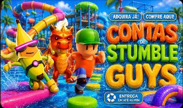 CONTAS STUMBLE GUYS COM SKINS/EMOTES/GEMAS (FULL ACESSO)
