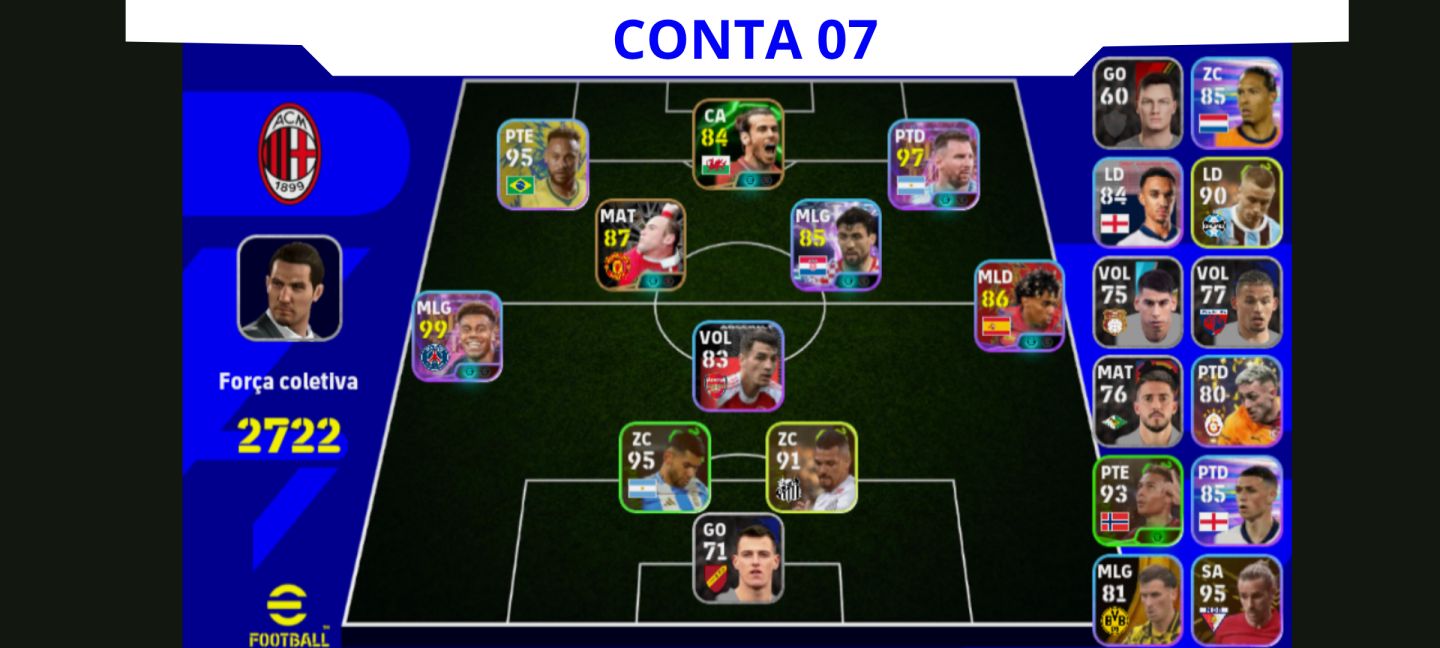 Contas eFootball Iniciais com Épicos/Big Times Garantidos!