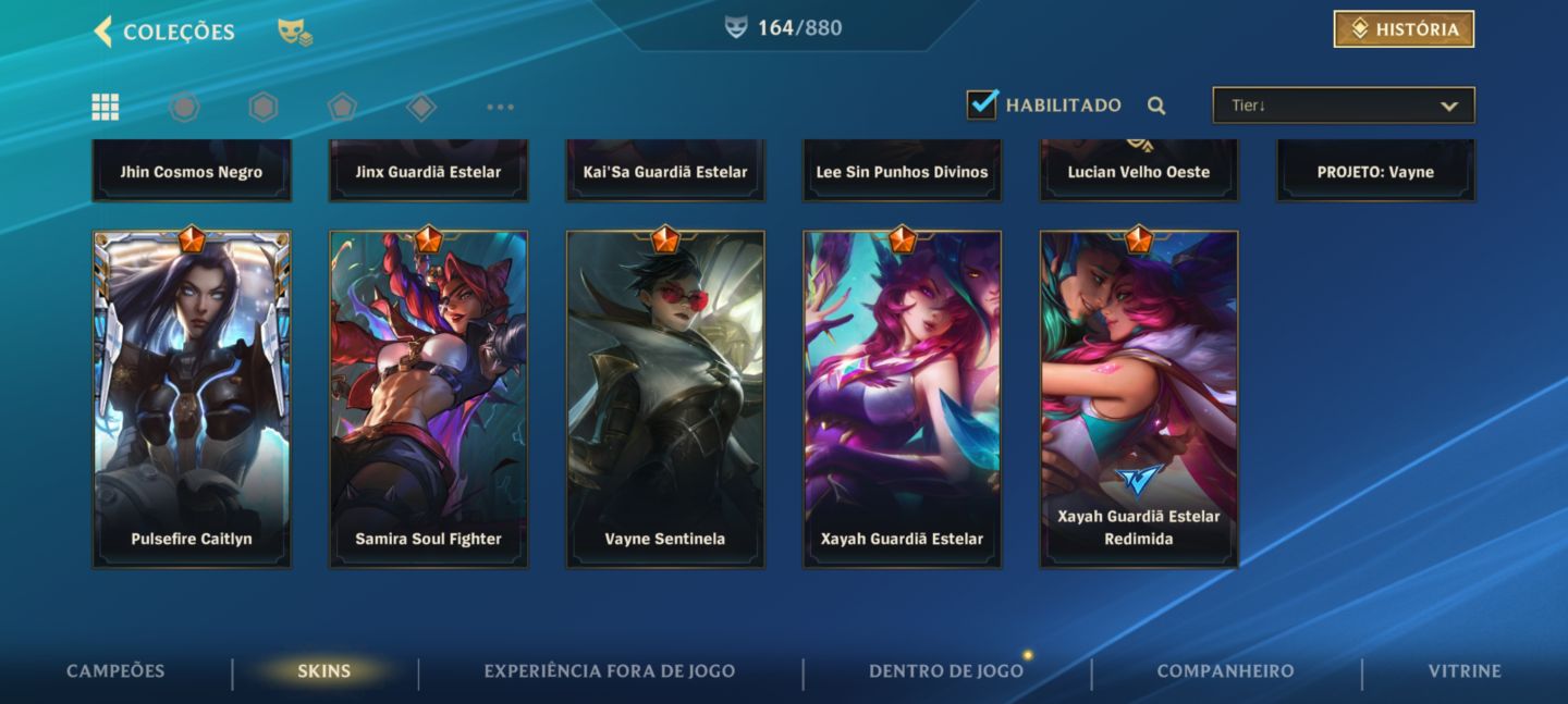 Conta main ADC! Muitas Skins!