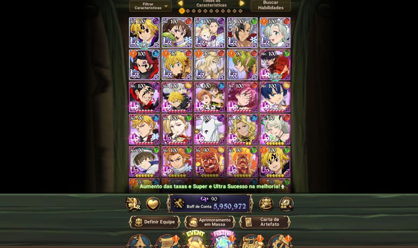 [CONTA 7DS] 6M BOX CC | 7 HERÓIS LR | ODIN (LUZ) | FESTIVAIS + COLABS (RE:ZERO