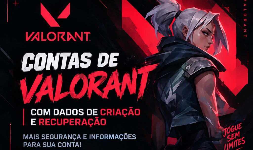 CONTAS DE VALORANT COM DADOS DE CRIAÇÃO E RECUPERAÇÃO