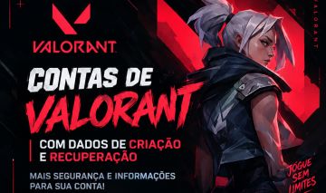 CONTAS DE VALORANT COM DADOS DE CRIAÇÃO E RECUPERAÇÃO