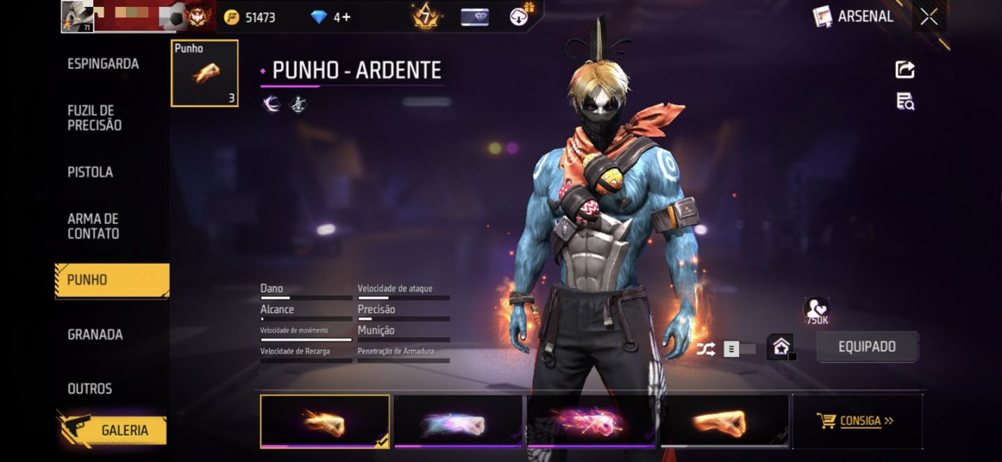 CONTA FREE FIRE PRIME 7 | 467 CALÇAS + 626 SKINS | MUITO COMPLETA