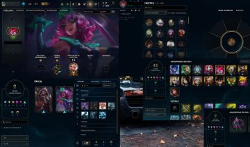 Conta league of legends smurf com skins