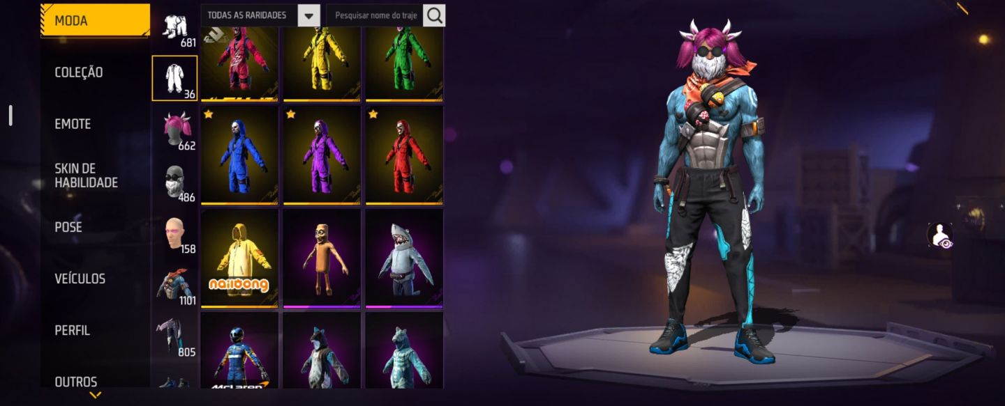 CONTA PRIME 8 | 1101 PEITORAIS, LV.84 + 131K DE LIKES