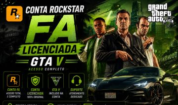 CONTA ROCKSTAR FA LICENCIADA GTA V