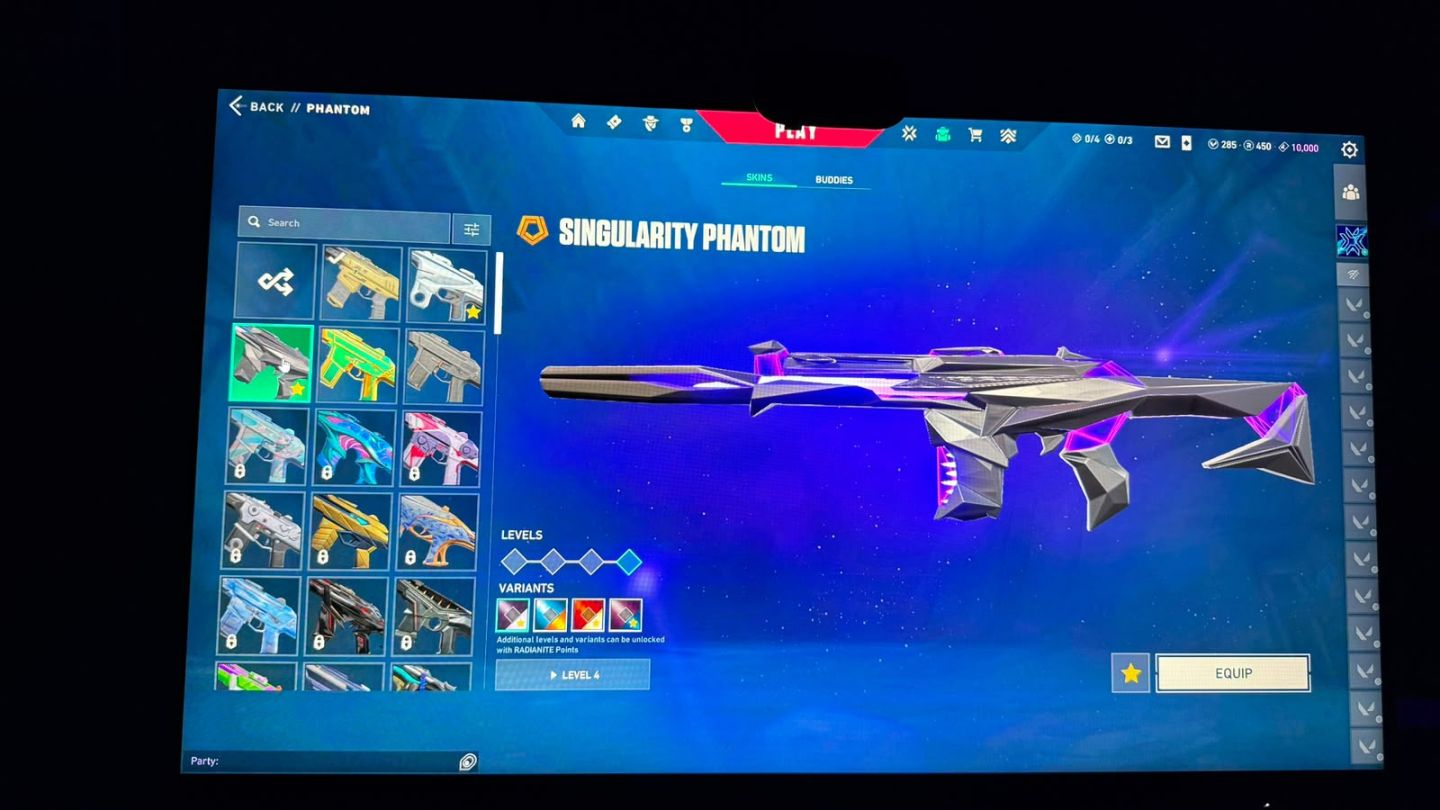 CONTA VALORANT À VENDA SKINS RARAS