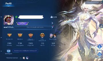CONTA HONOR OF KINGS 260 SKINS | NOBREZA 8