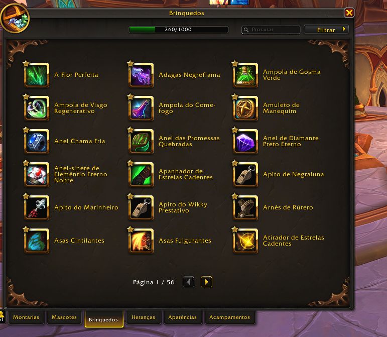 Conta completa e antiga de world of warcraft, xmog, montarias pvp
