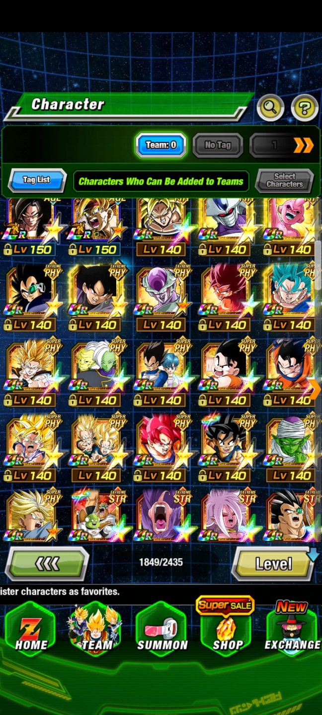 Conta Dokkan battle Avançada (GLOBAL)