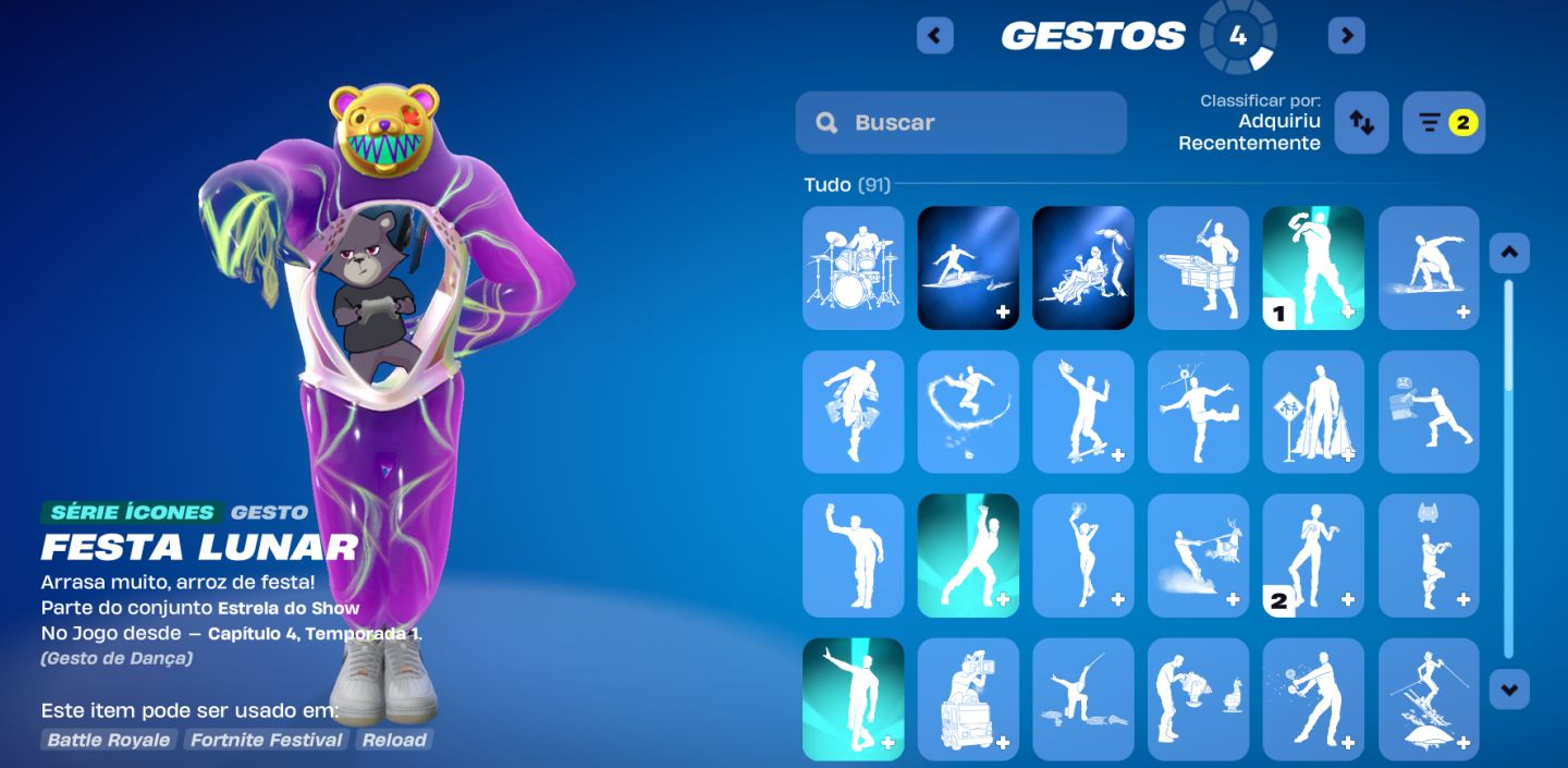 Conta fortnite com 117 skins John Wick, Tyler The creator, Renegade Raider