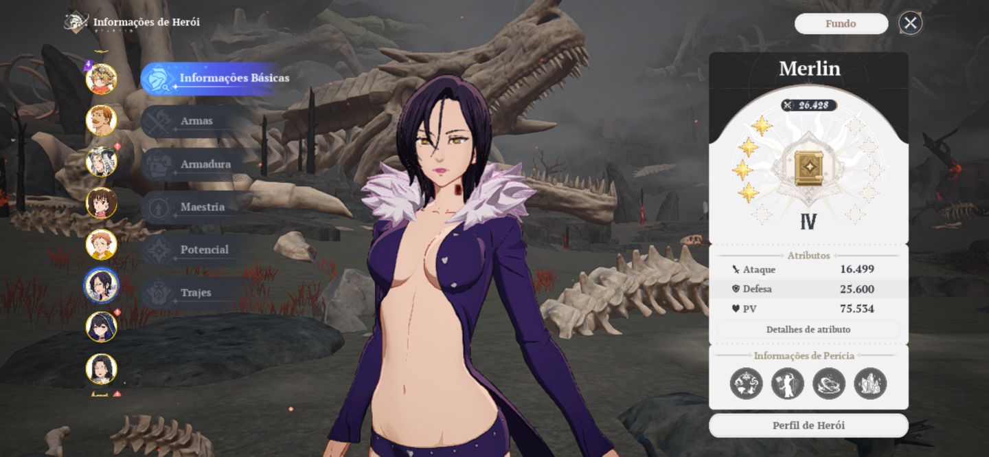 Conta the seven deadly sins origin lvl 48