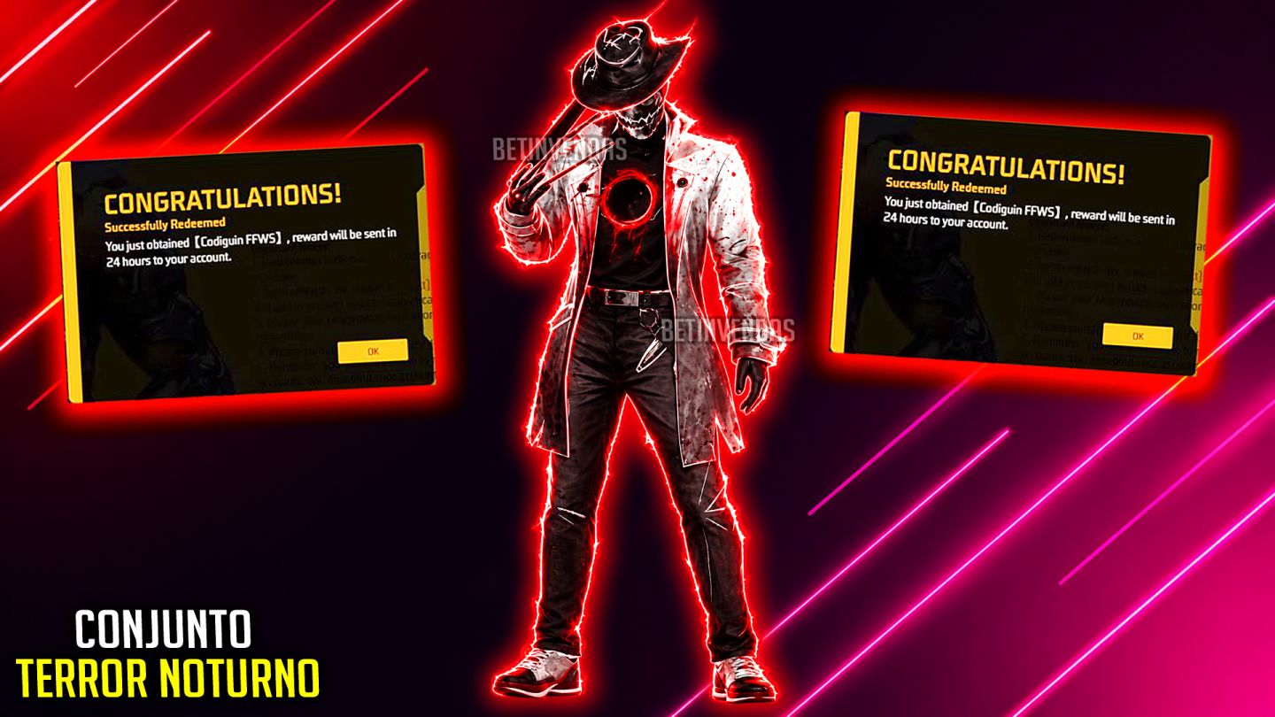 [PROMOÇÃO] CÓDIGOS RAROS FF - TERROR NOTURNO DINO FOGO CODIGUIN BARATO FREE FIRE
