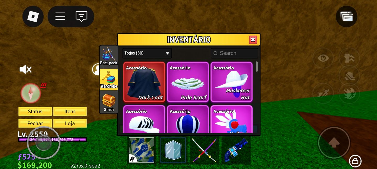 Conta boa de blox-game pass e perm
