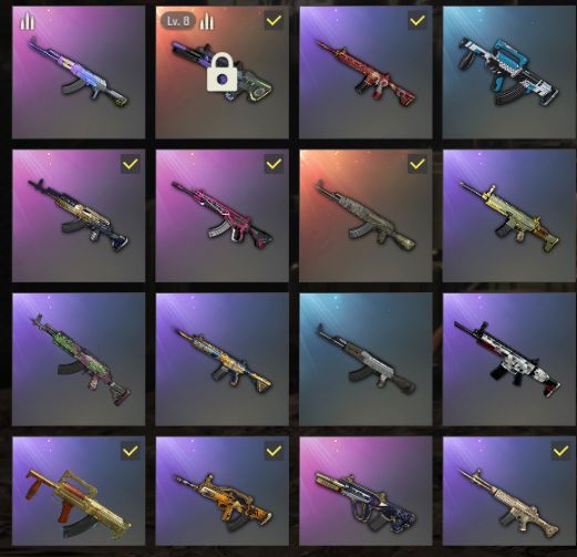 CONTA PUBG AUG NEON LEVEL 8 + CHROMA LARANJA , Glasya + Eve