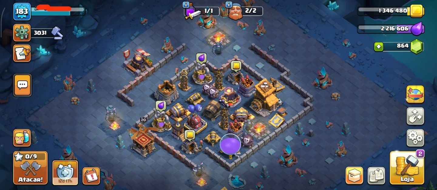 Conta Clash Of Clans Cv14 Bem Upada