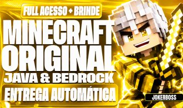 MINECRAFT JAVA+BEDROCK ORIGINAL(FULL ACESSO PERMANENTE)ENTREGA AUTOMÁTICA+BRINDE