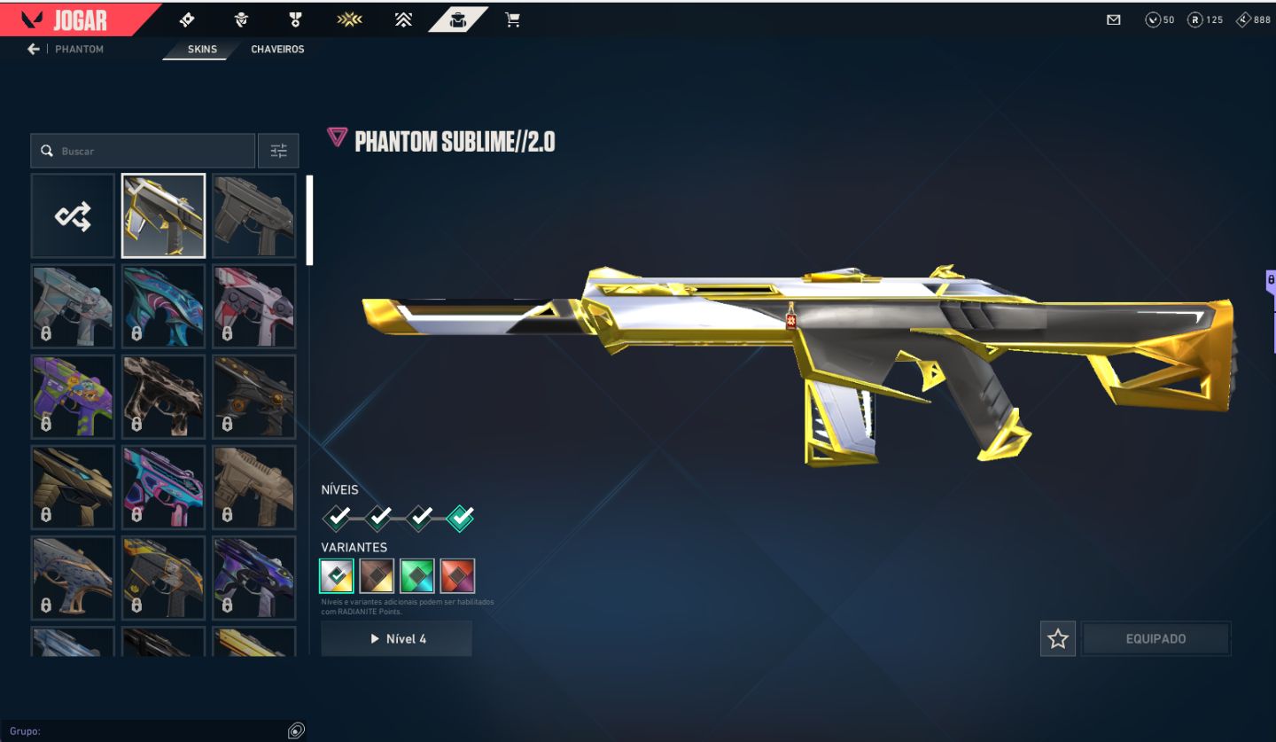 Conta de Valorant com Pacote Champions + Phantom sublime.