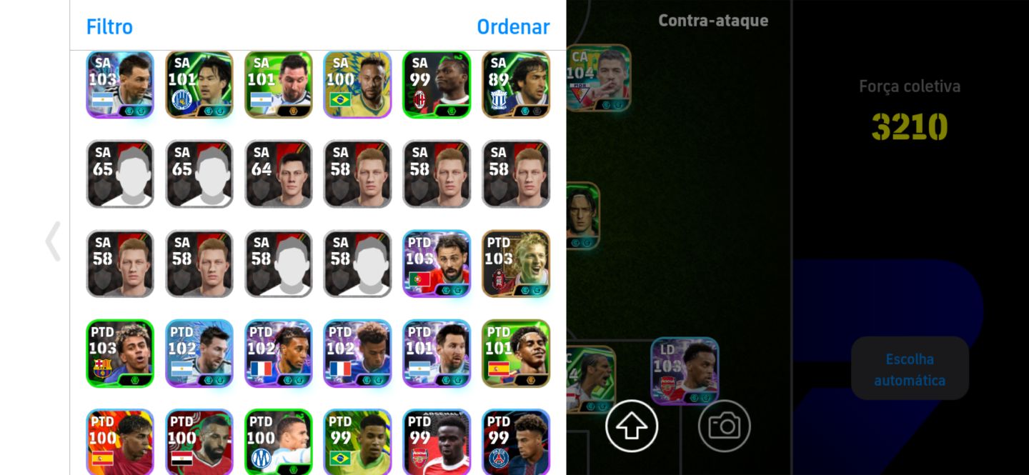 Conta efootball + 2220 de força completa