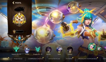Conta 2 em 1 Wild Rift/LoL muitas skins