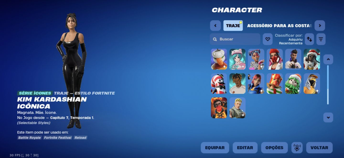 CONTA FORTNITE FULL ACESSO / KIM KARDASHIAN E MUITO MAIS!