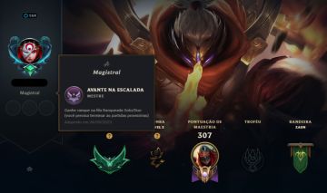 Conta EX Mestre LOL, MMR buffado ESMERALDA MD5