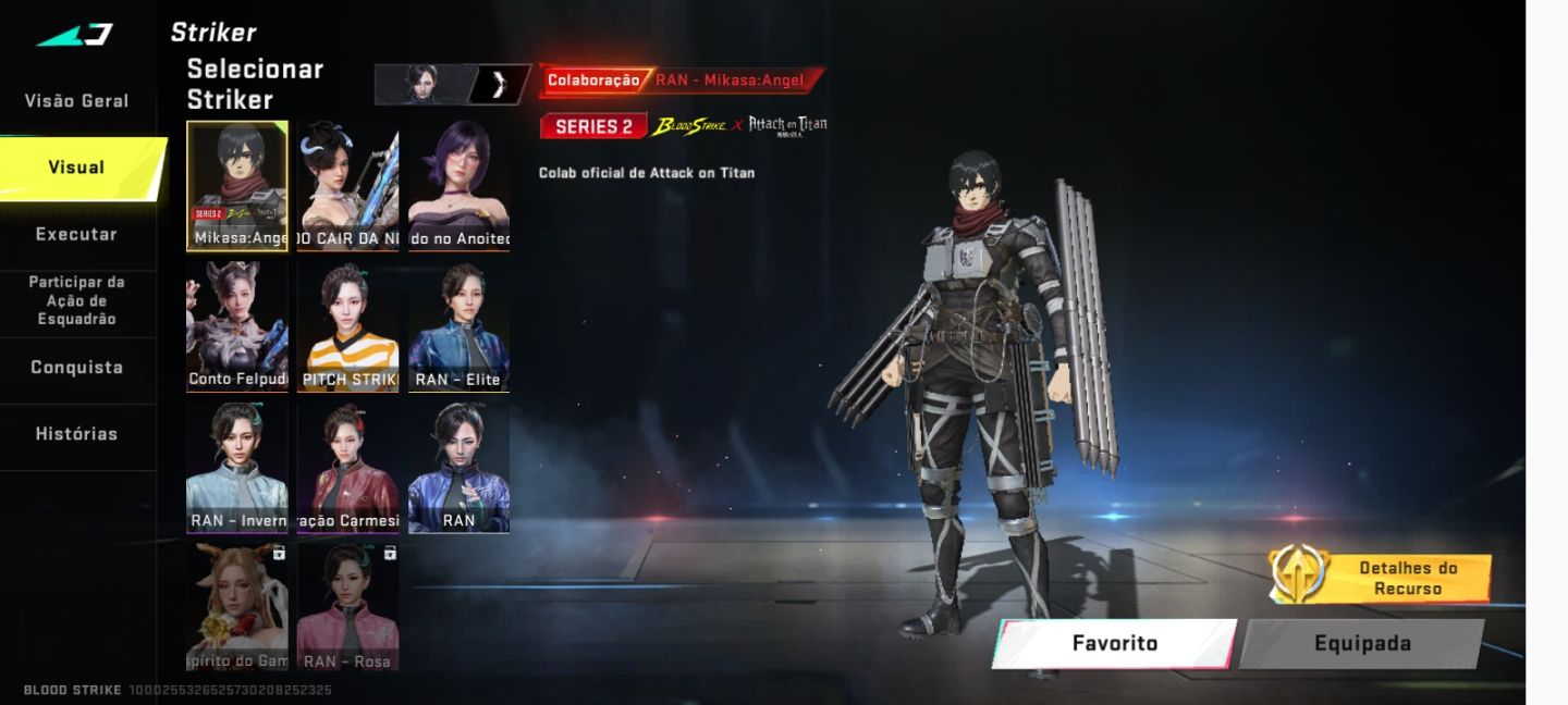 Estou vendendo uma conta de blood Striker top - com várias skins para você