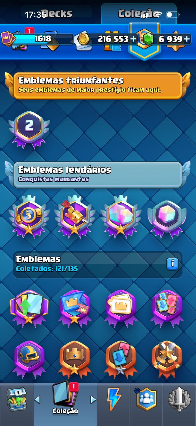 CONTA CLASH ROYALE