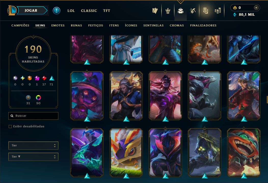 SKIN LENDÁRIA RIVEN EMISSÁRIA + [ CONTA COM 200 SKINS HABILITADAS ] + TROCA NICK