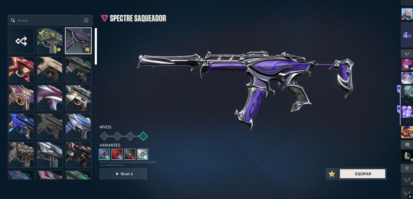 Conta de Vava com 72 Skins de Loja, Incluindo Pacotes Champions