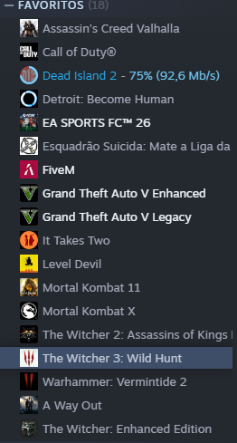 CONTA COM +15 JOGOS (FIFA 26, GTA V, DEAD ISLAND 2 E MAIS) ENTREGA RÁPIDA!!!!