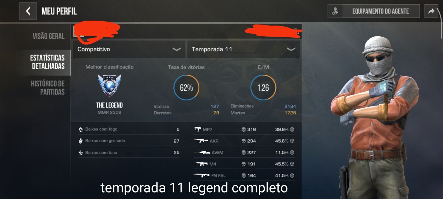 Conta de Standoof 2 com Kit Treasure Hunter e muito mais. o preço pode mudar