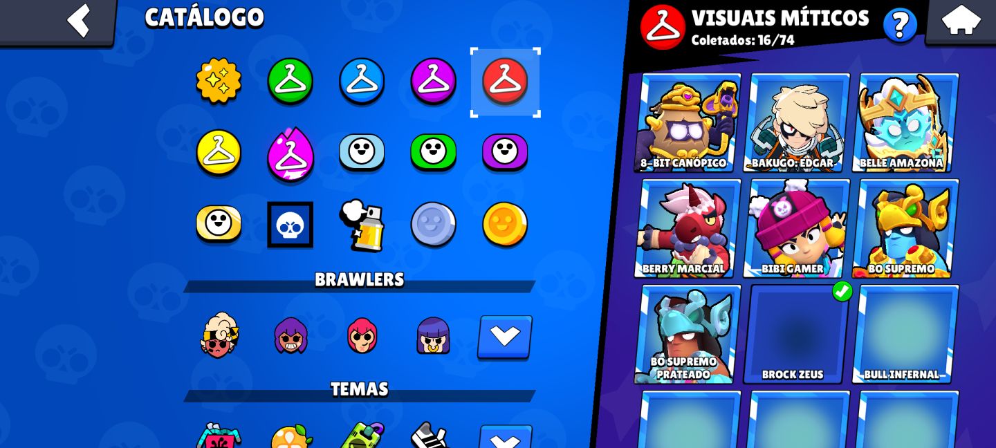 CONTA RARISSIMA, DESDE 2019 BRAWL STARS 104/105 BRAWLERS