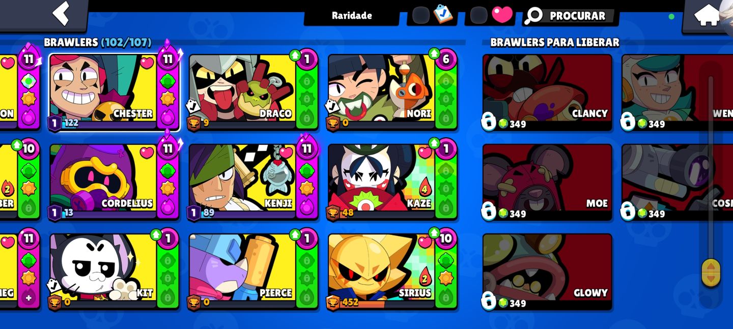 Conta de brawl stars antiga de 2021