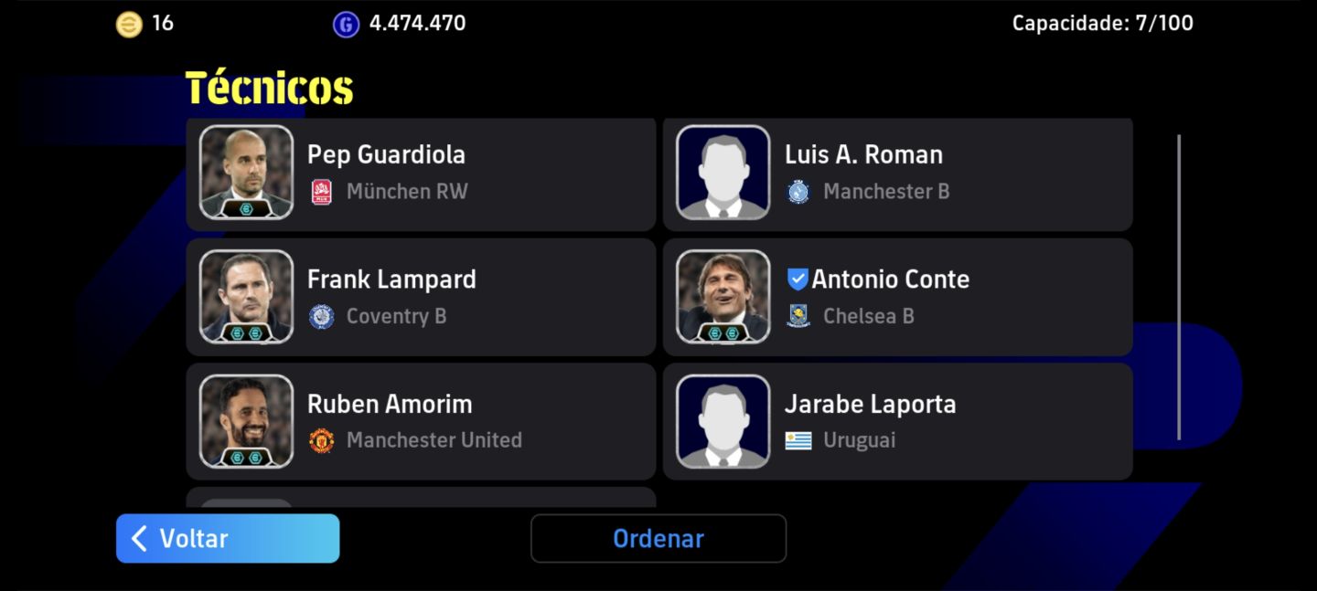 Conta de efootbol