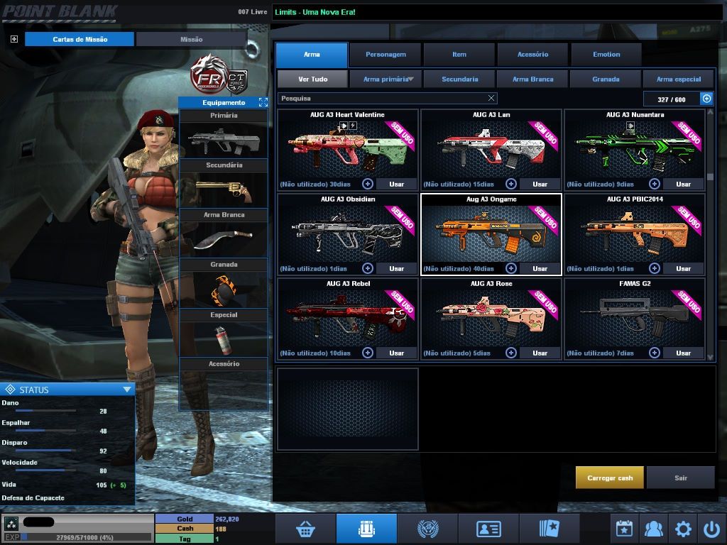 CONTA POINT BLANK varios itens
