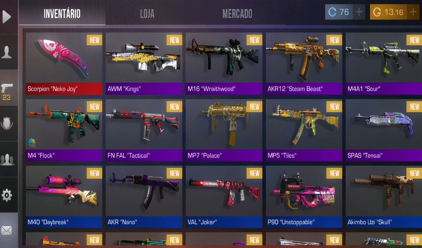 Promoção Contas com faca + skins mais barato do mercado
