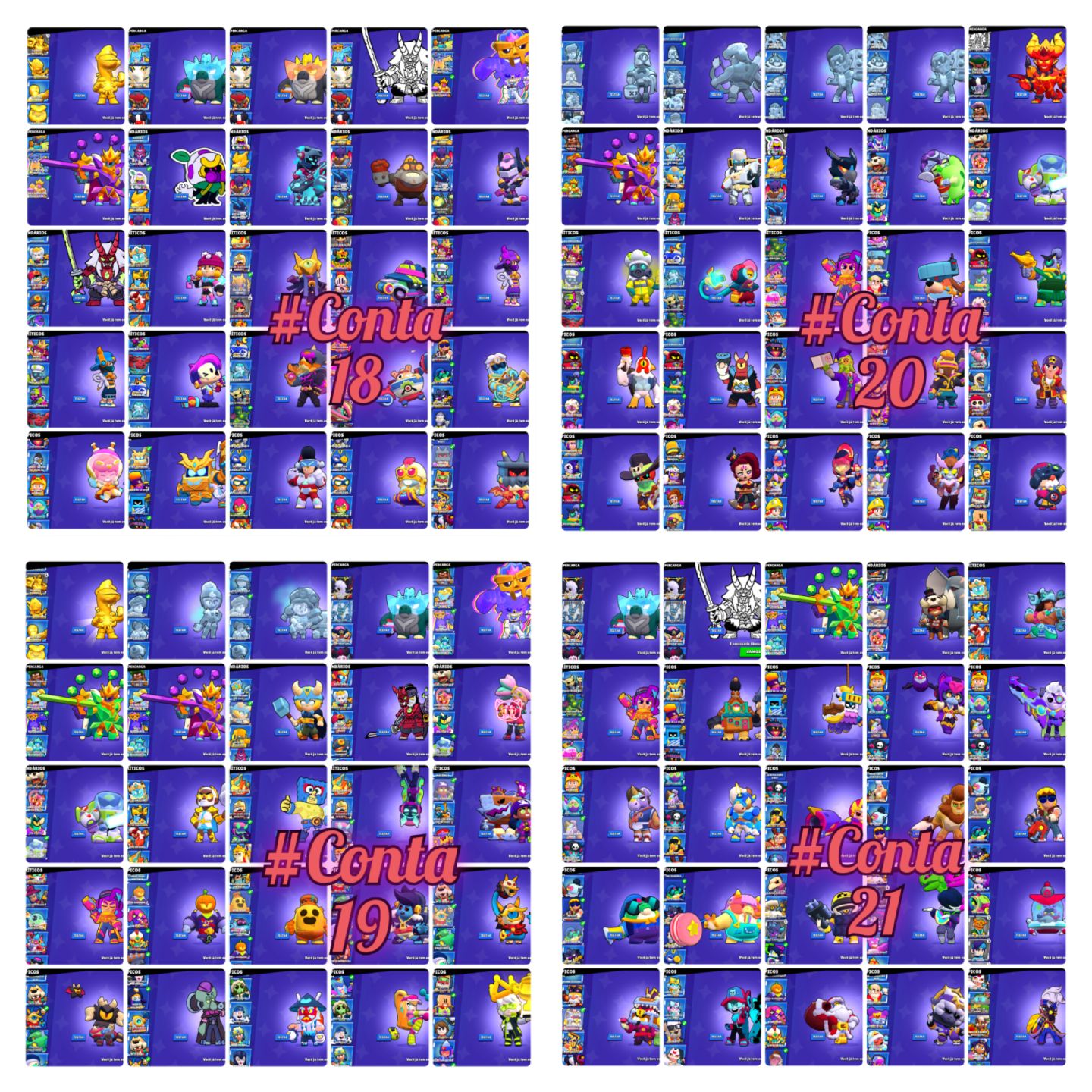 CONTAS BRAWL STARS, MELHOR PREÇO AQUI! ENTREGA AUTOMÁTICA!