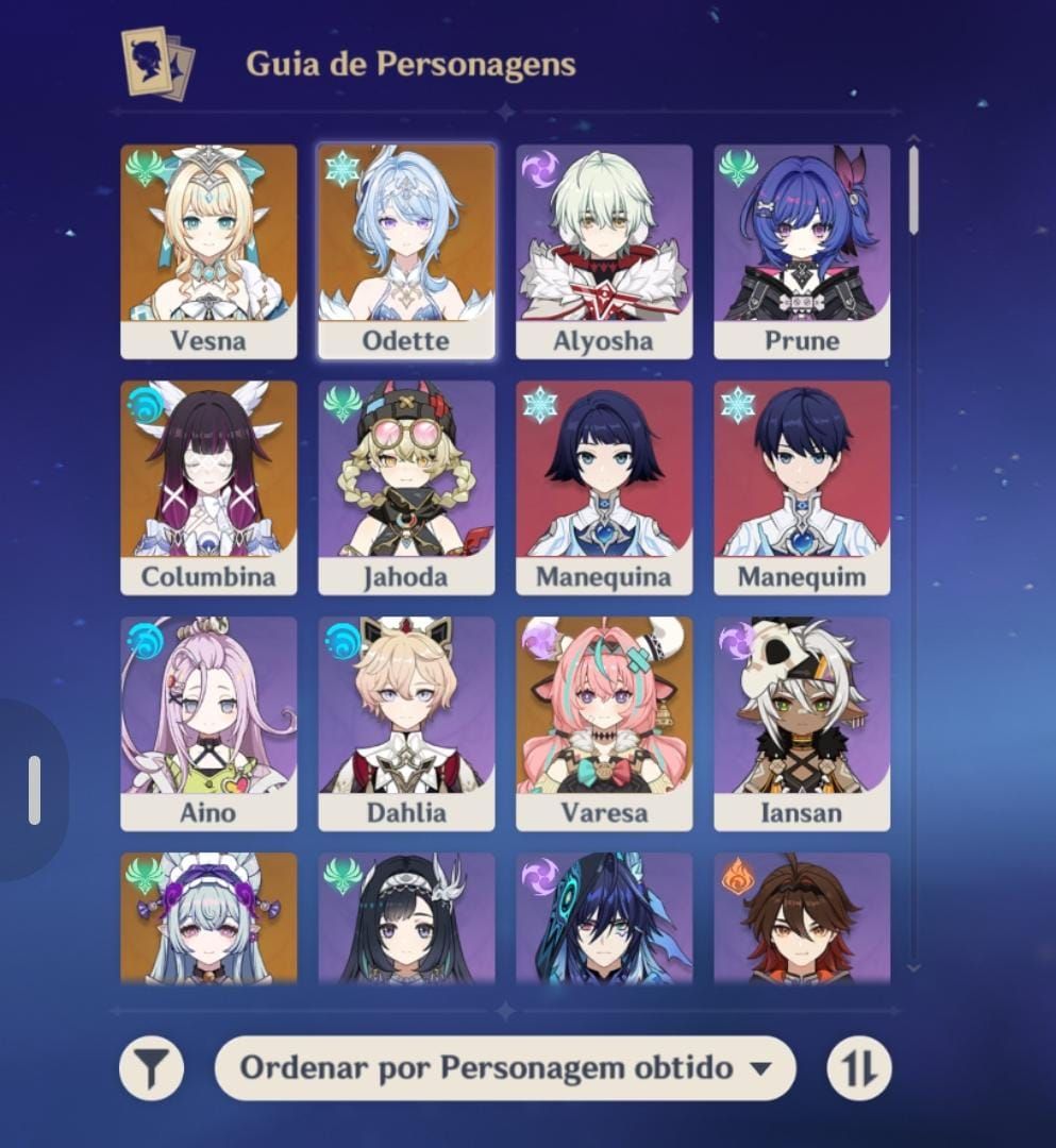 Genshin impact-Columbina, vesna e odette
