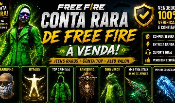 Conta de Free Fire Muitos Itens (Masc)