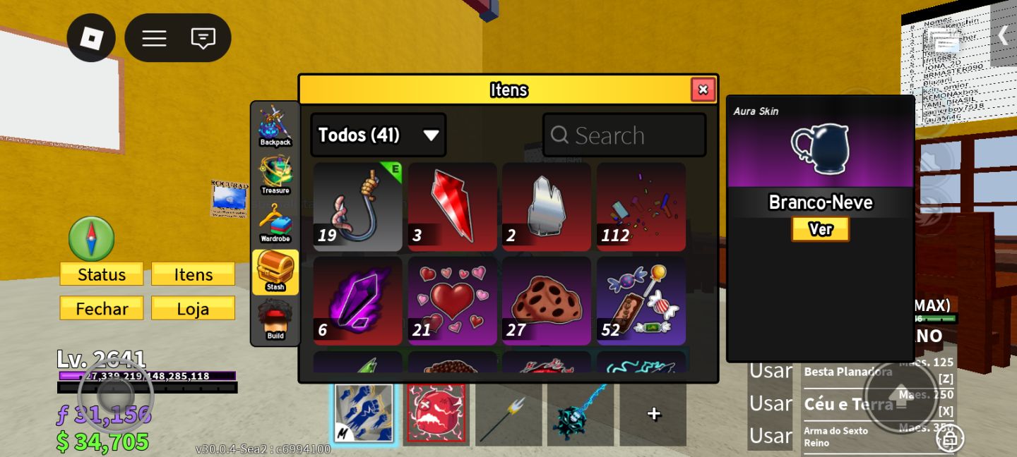 CONTA BLOX FRUITS CONTA PVP COMPLETA