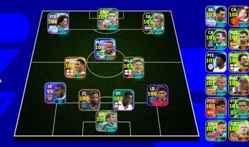 Conta efootball muito braba pra jogar divisão, 3188 de força e com algumas box!!
