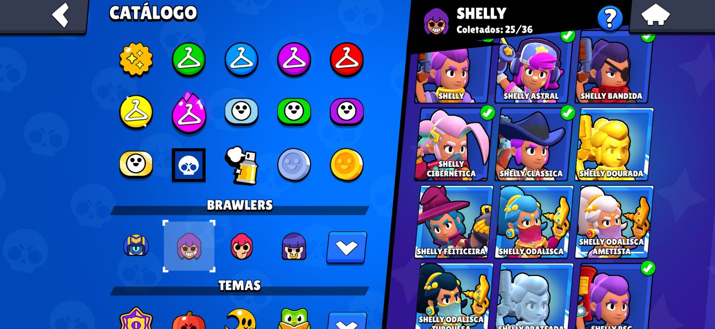CONTA BRAWL STARS OG | COLEÇÃO COMPLETA + 74K TROFÉUS