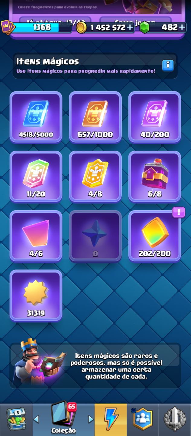 Conta de clash Royale