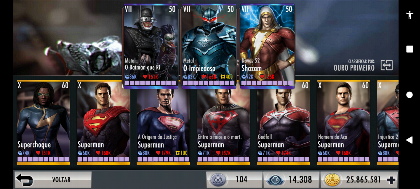 Conta Injustice gods vip - Full acesso ( MEGA PROMOÇÃO ) :-$