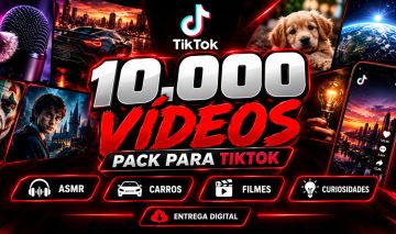 PACK COM 10.000 VÍDEOS PARA TIKTOK | ASMR, CARROS, FILMES E MAIS!