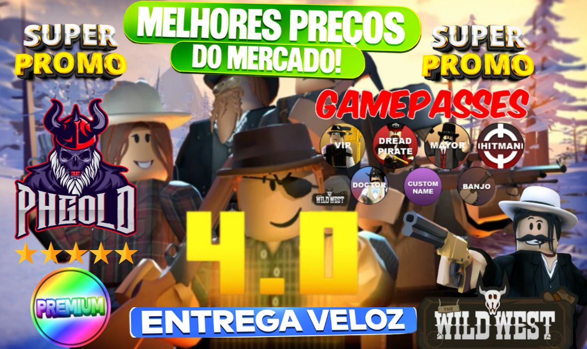 [MAIS BARATO] THE WILD WEST - GAME PASS - ITENS - 24H ON