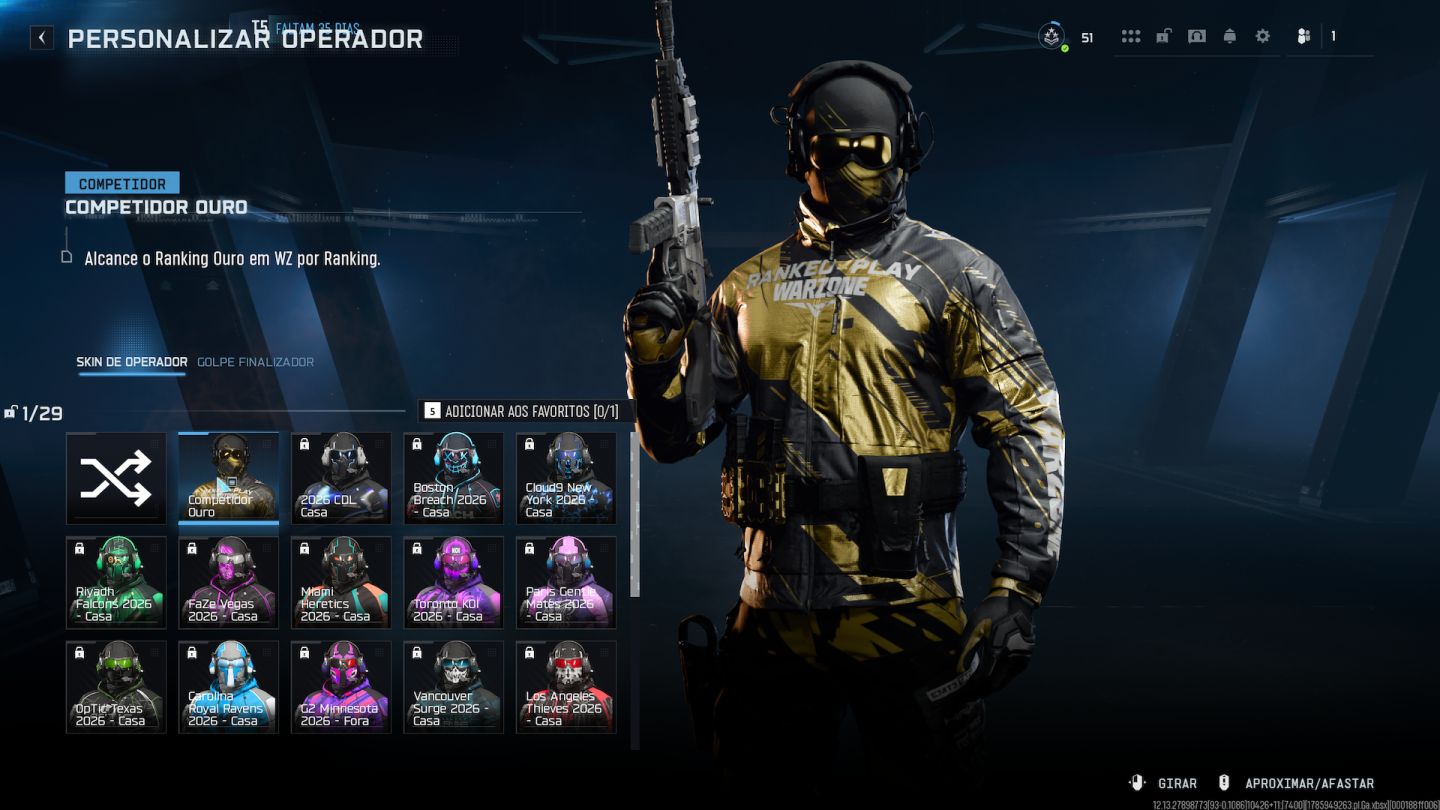 CONTA WARZONE / RANKED PLATINA / FULL ACESSO