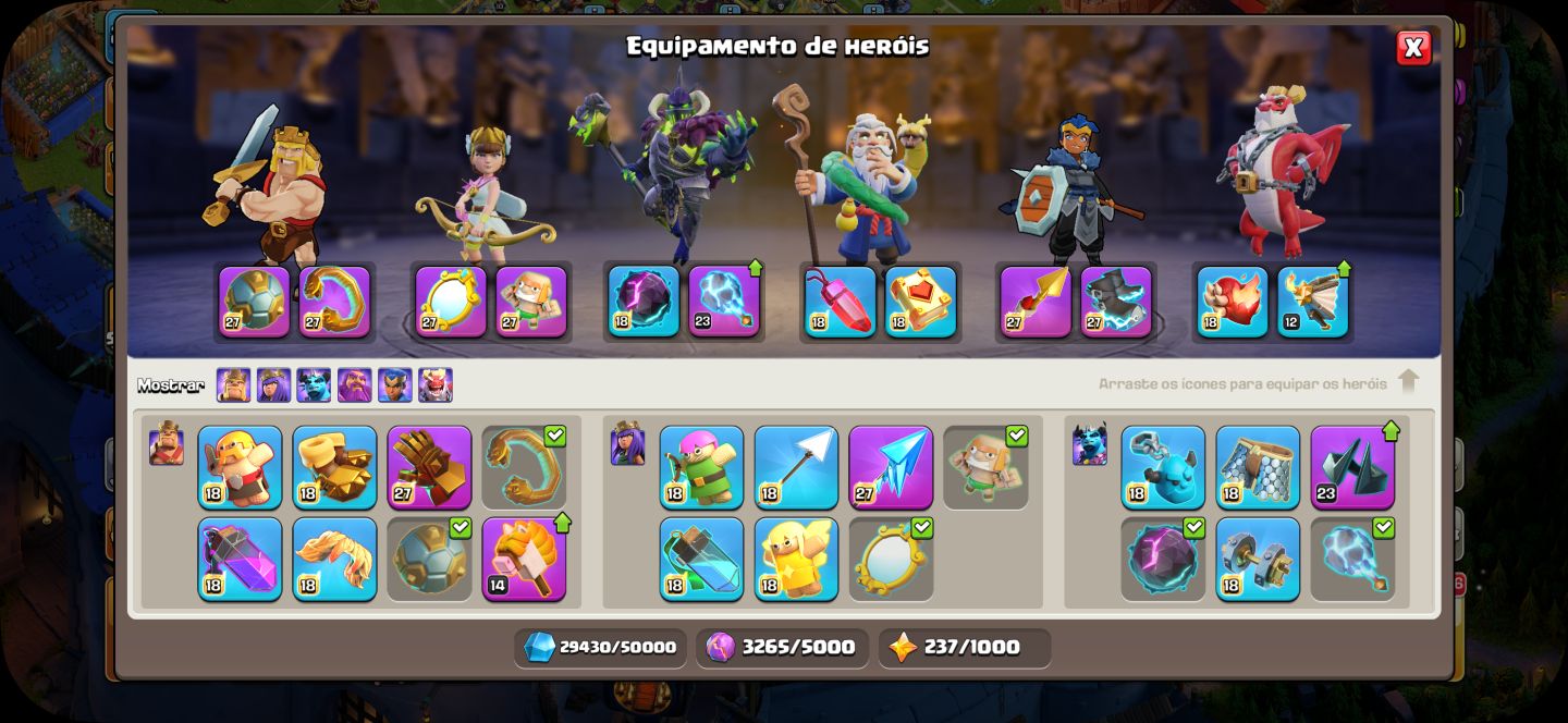 Conta Clash of Clans - CV18 | Nível 258 |