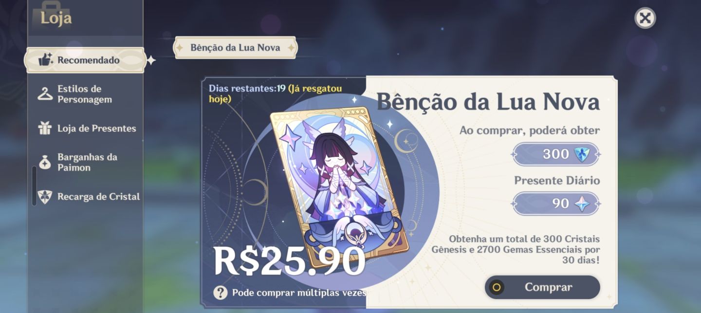 CONTA DE GENSHIN IMPERDÍVEL, LEIA O ANÚNCIO COM ATENÇÃO!!!